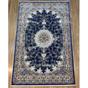 Турецкий Ковер Для Медальон Дизайн 30573 Синий