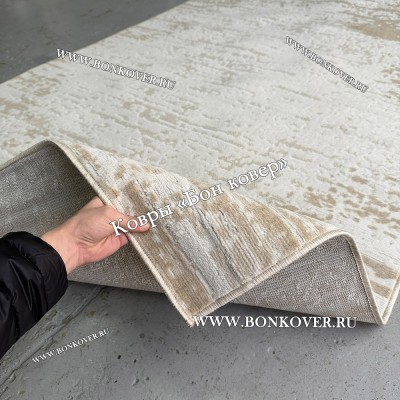 Ковер Лайт Карпет New 8 Дизайн 04 Белый с Бежевым